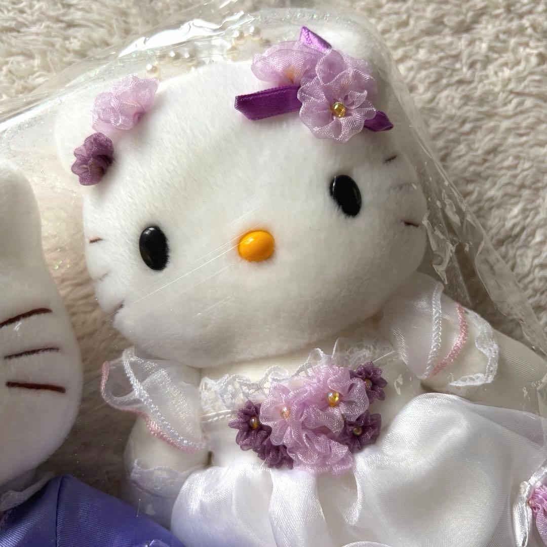 未開封／サンリオ／キティ／ダニエル／ウェディングドール／阪急／パープル