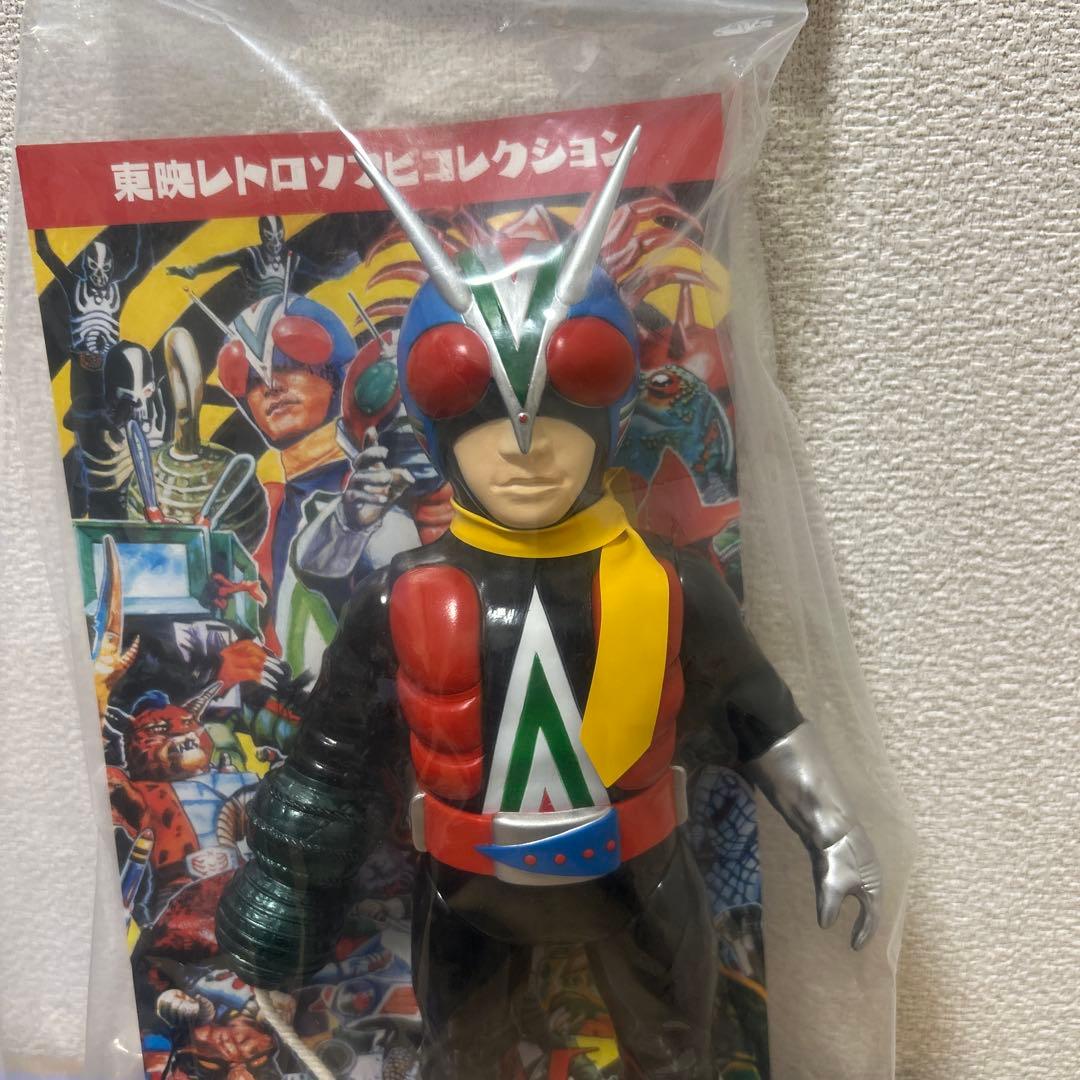 東映レトロソフビコレクション　ライダーマンロープアームひも付きver