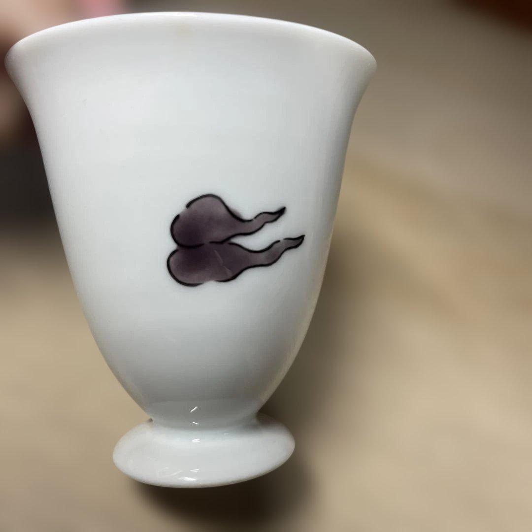 中村元風　今九谷鹿文酒器揃　共箱