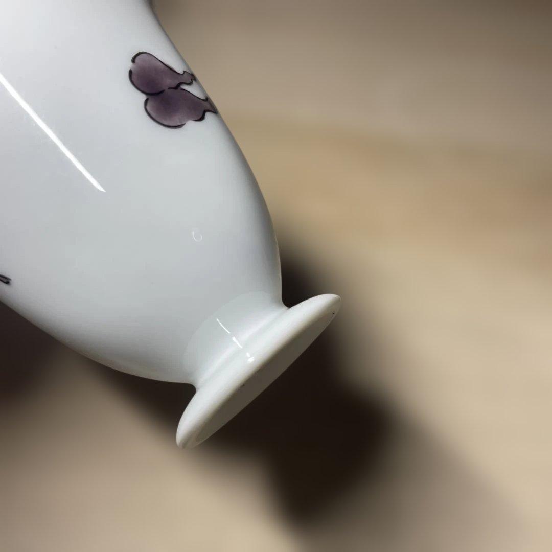 中村元風　今九谷鹿文酒器揃　共箱