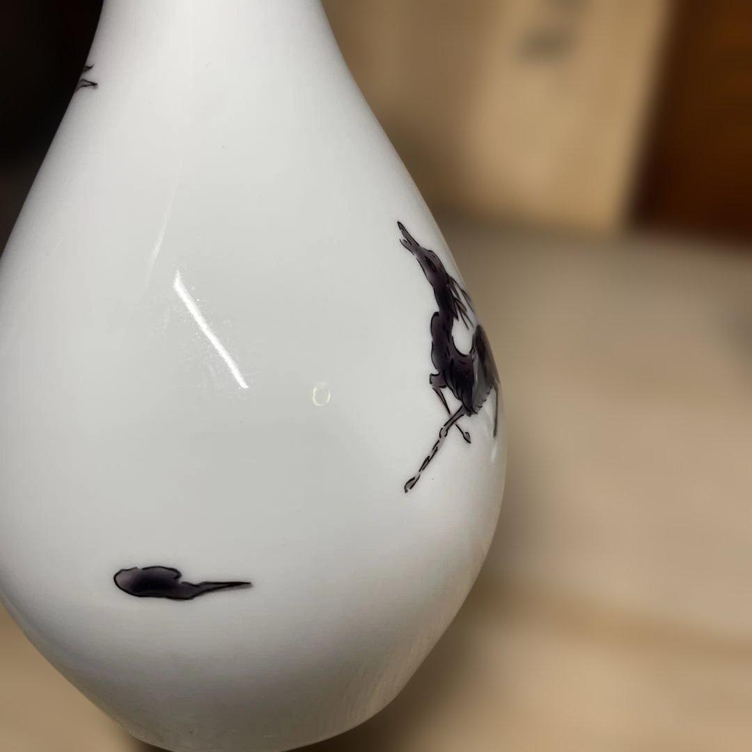 中村元風　今九谷鹿文酒器揃　共箱