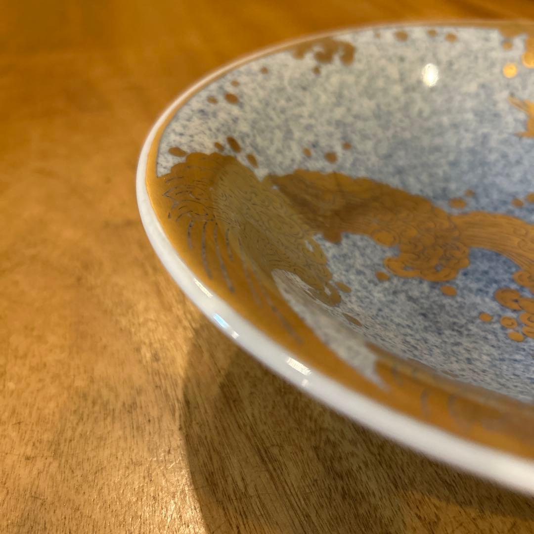 九谷　萌苑　【人間国宝】吉田美統作　金襴手汐騒鉢　一つ　(全二枚)