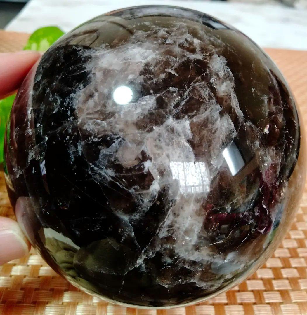 【天然】★巨大★★厄除け・魔除け★102mm 1,6kgモリオン スフィア 丸玉