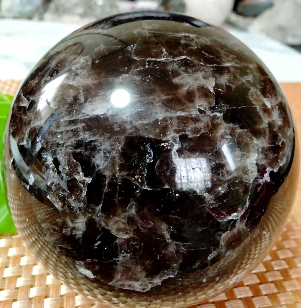 【天然】★巨大★★厄除け・魔除け★102mm 1,6kgモリオン スフィア 丸玉