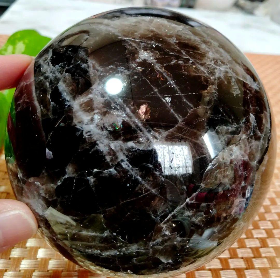 【天然】★巨大★★厄除け・魔除け★102mm 1,6kgモリオン スフィア 丸玉