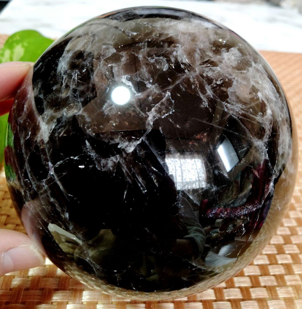 【天然】★巨大★★厄除け・魔除け★102mm 1,6kgモリオン スフィア 丸玉