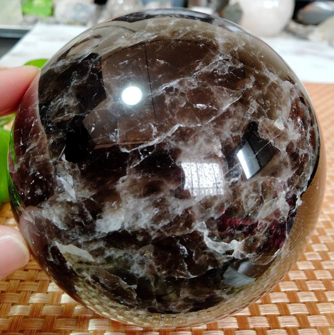 【天然】★巨大★★厄除け・魔除け★102mm 1,6kgモリオン スフィア 丸玉