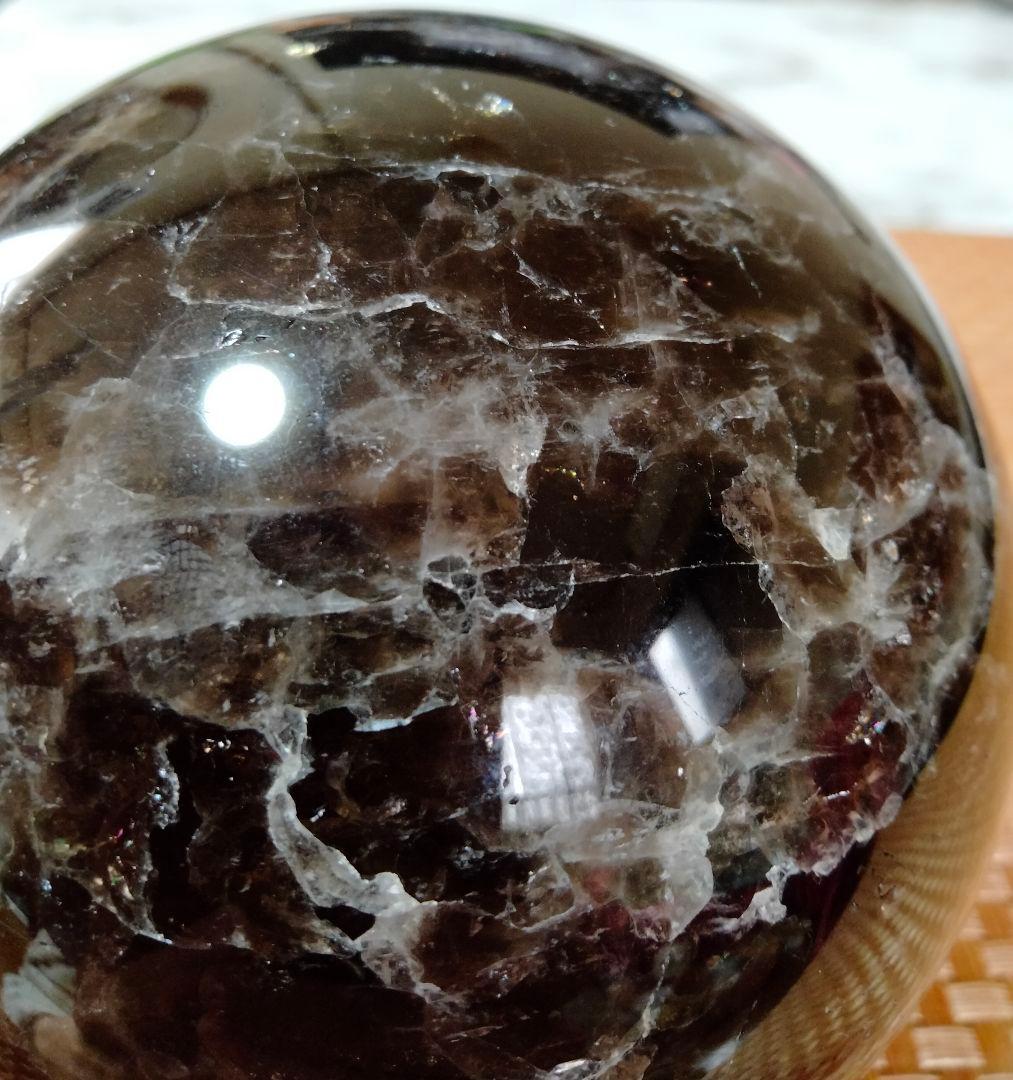 【天然】★巨大★★厄除け・魔除け★102mm 1,6kgモリオン スフィア 丸玉