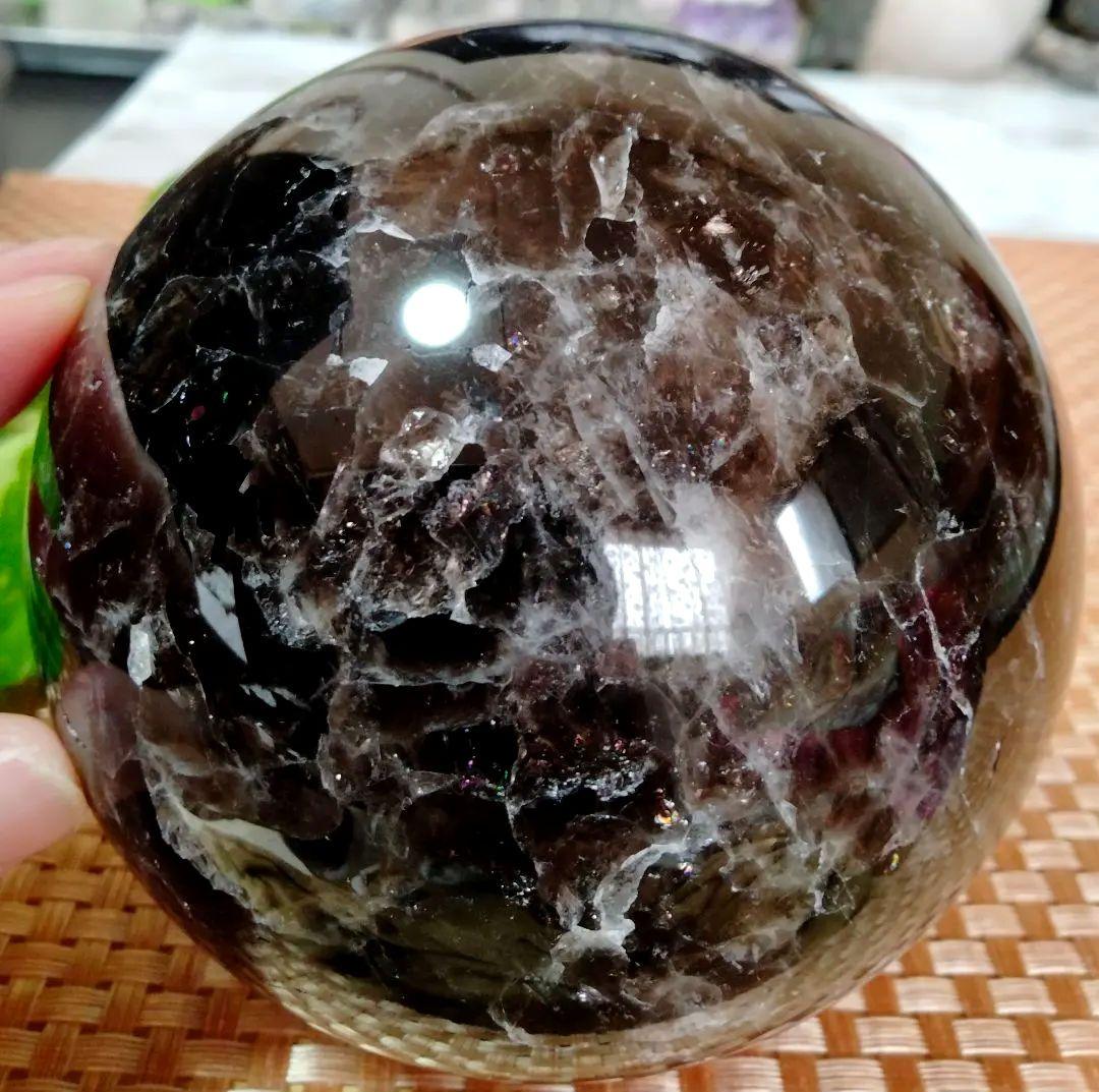 【天然】★巨大★★厄除け・魔除け★102mm 1,6kgモリオン スフィア 丸玉