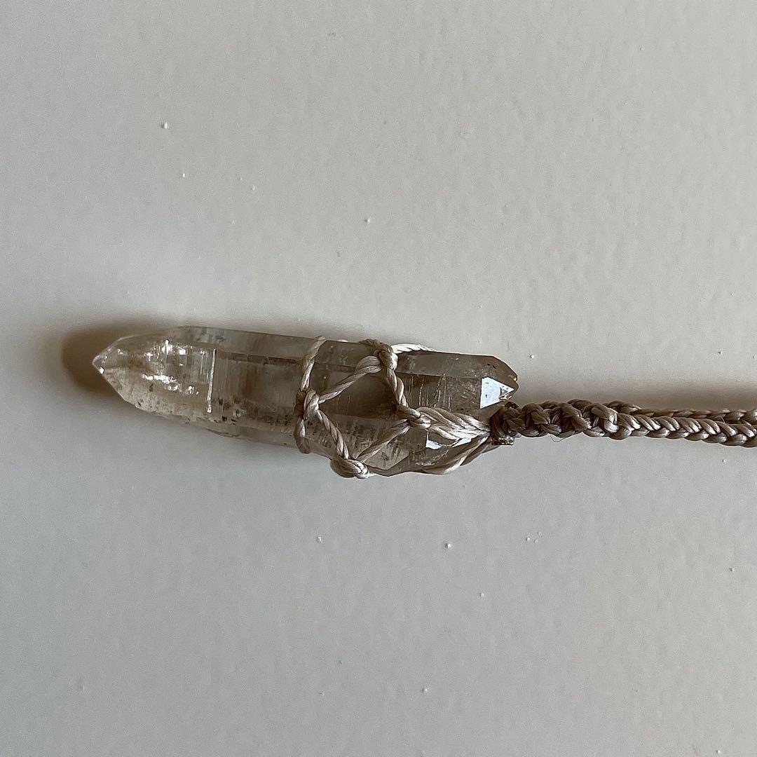 ヒマラヤ水晶 ガネッシュヒマール ＊ ハンドメイド マクラメネックレス 59