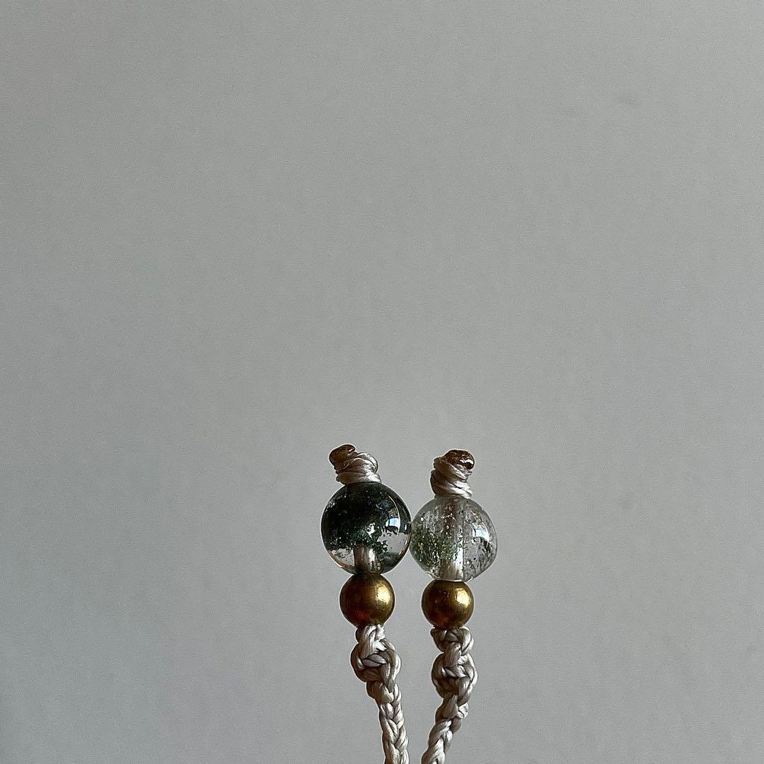 ヒマラヤ水晶 ガネッシュヒマール ＊ ハンドメイド マクラメネックレス 59