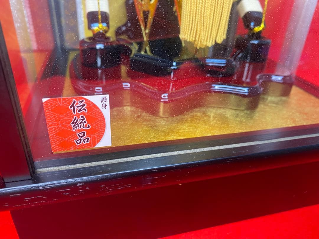 破魔弓　コンパクトガラスケース８号・間口約２３×奥行約２３×高約３６㎝