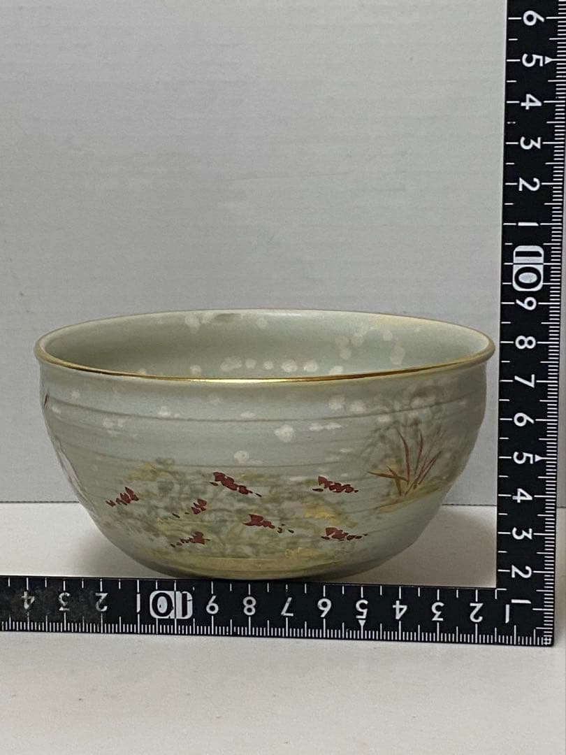 京焼清水焼茶碗兎と秋草茶碗 蔵出