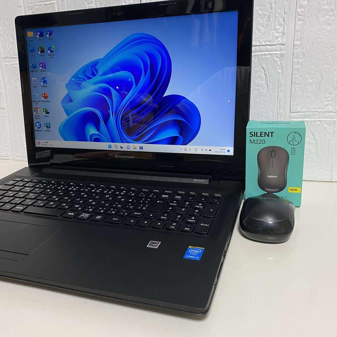 Windows11 オフィス2024年　高速起動SSD LENOVOノートPC