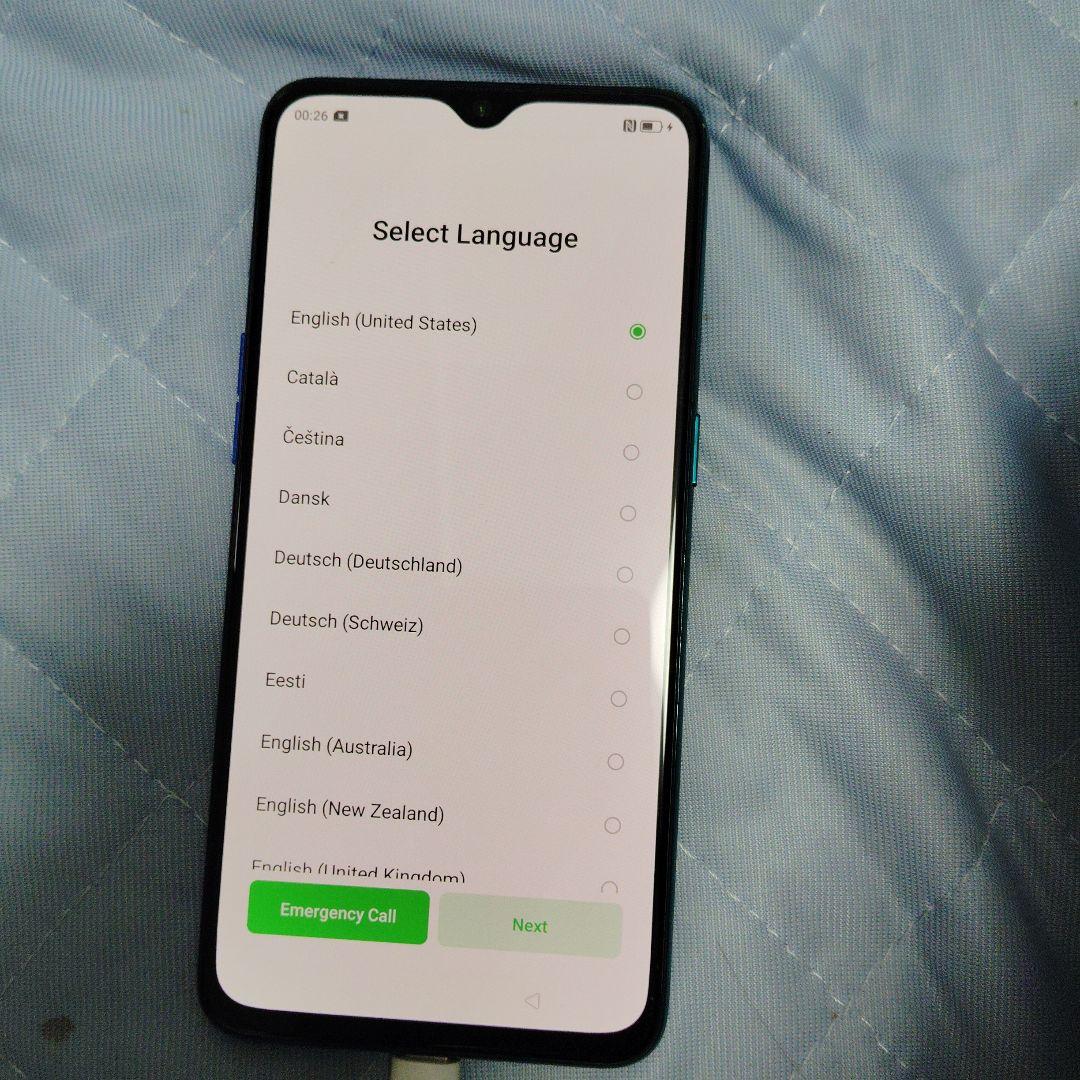 OPPO スマートフォン本体 グラデーションブルー SIMフリースマホ