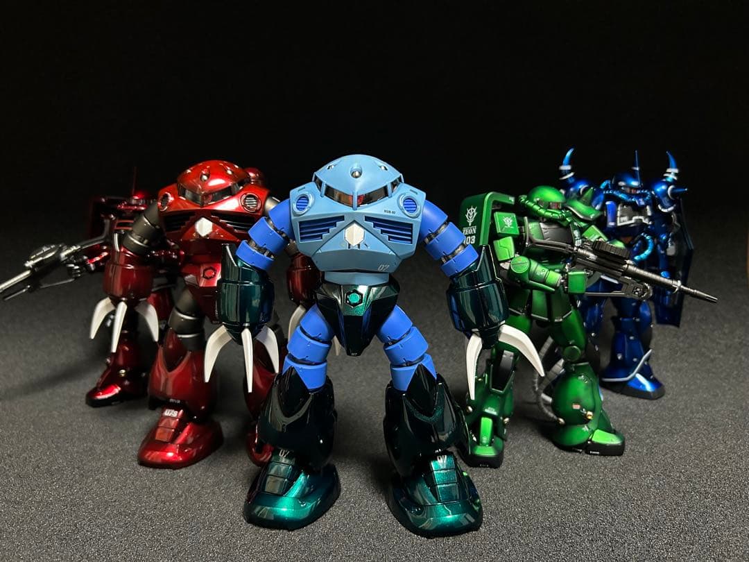 MGザクver2 量産型マットキャンディーグラデーション全塗装済完成品