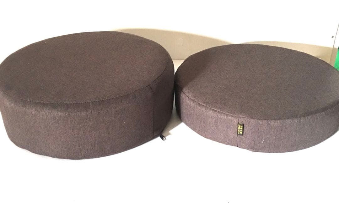 円型クッション2点セット　低高反発