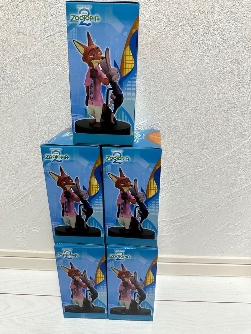 世界的大ヒット ズートピア2 プレミアムフィギュア ジュディ＆ニック 5個セット