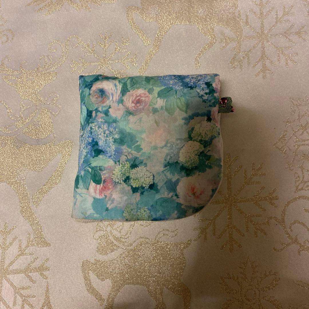 ハンドメイドハンカチ　ハムステッドサマー　グリーン系　グリーンタグ②