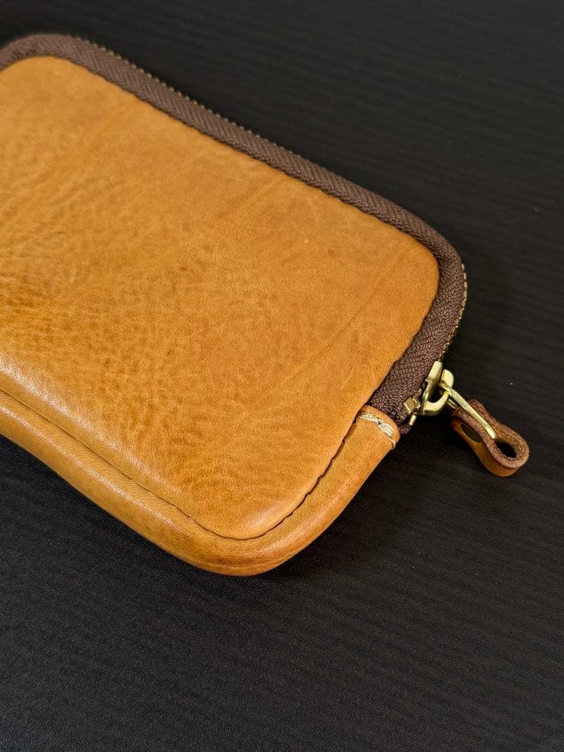 【アナロジコ】　角刈りポーチ/ナチュラル