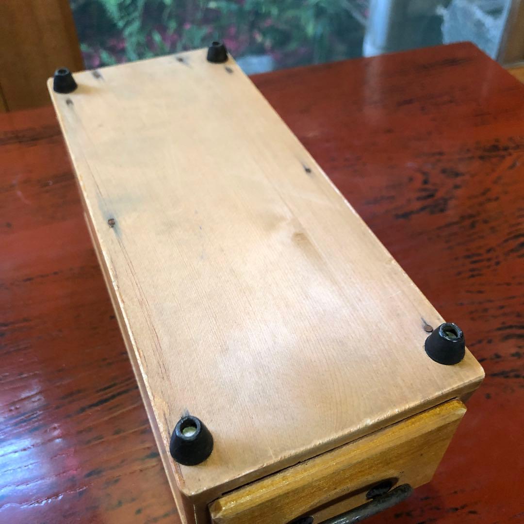 堺刀司 木曽檜製 特製 兎印 木製かつお節削り器 引き出し付き