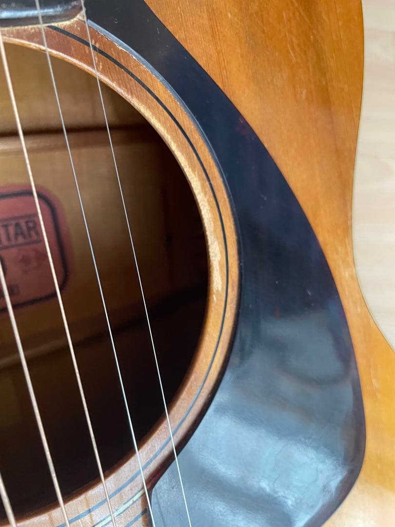 YAMAHA FG-110 赤ラベル 1968年製　釣鐘ロッドカバー 激鳴