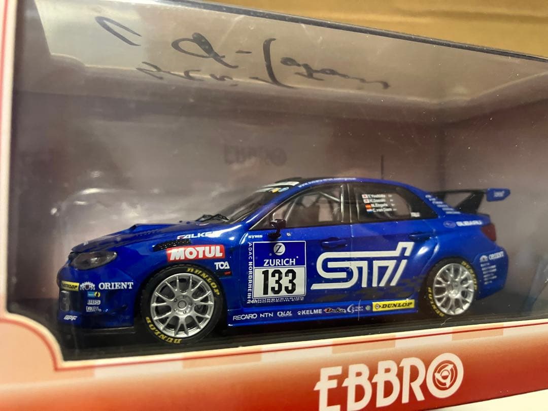 【直筆サイン入り】EBBRO エブロ SUBARU WRX STI 2012