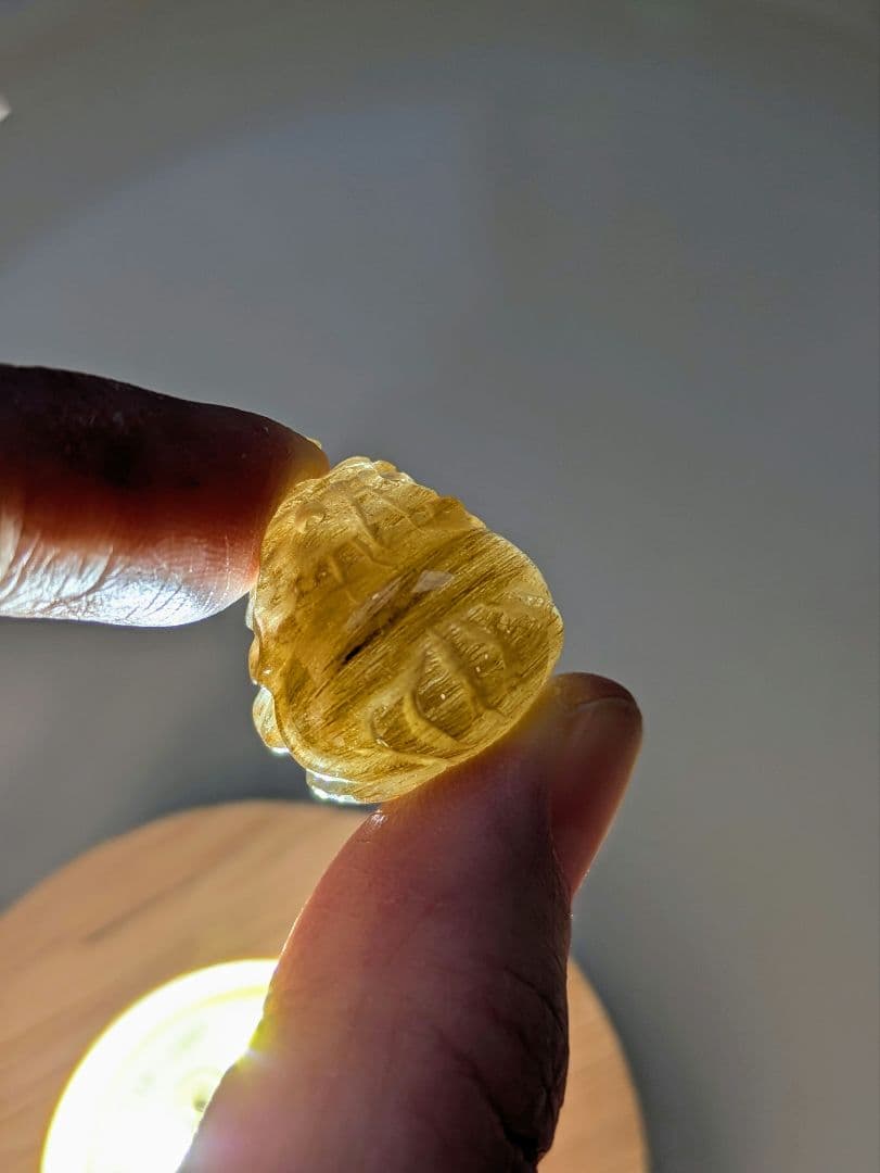 親子　亀龍　♡シルバールチル　ゴールドルチル♡　天然石