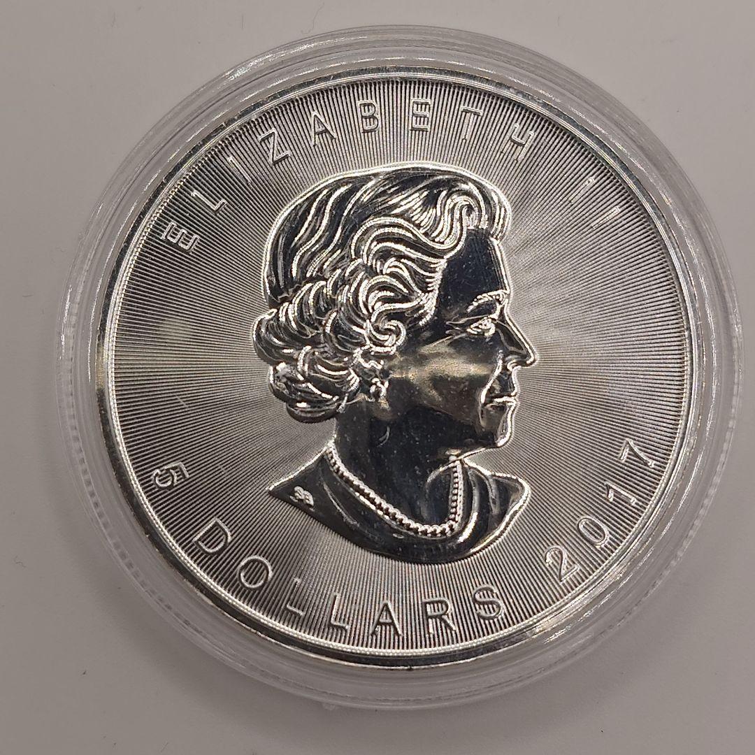 カナダ メイプルリーフ銀貨 1オンス 2017年 b0202