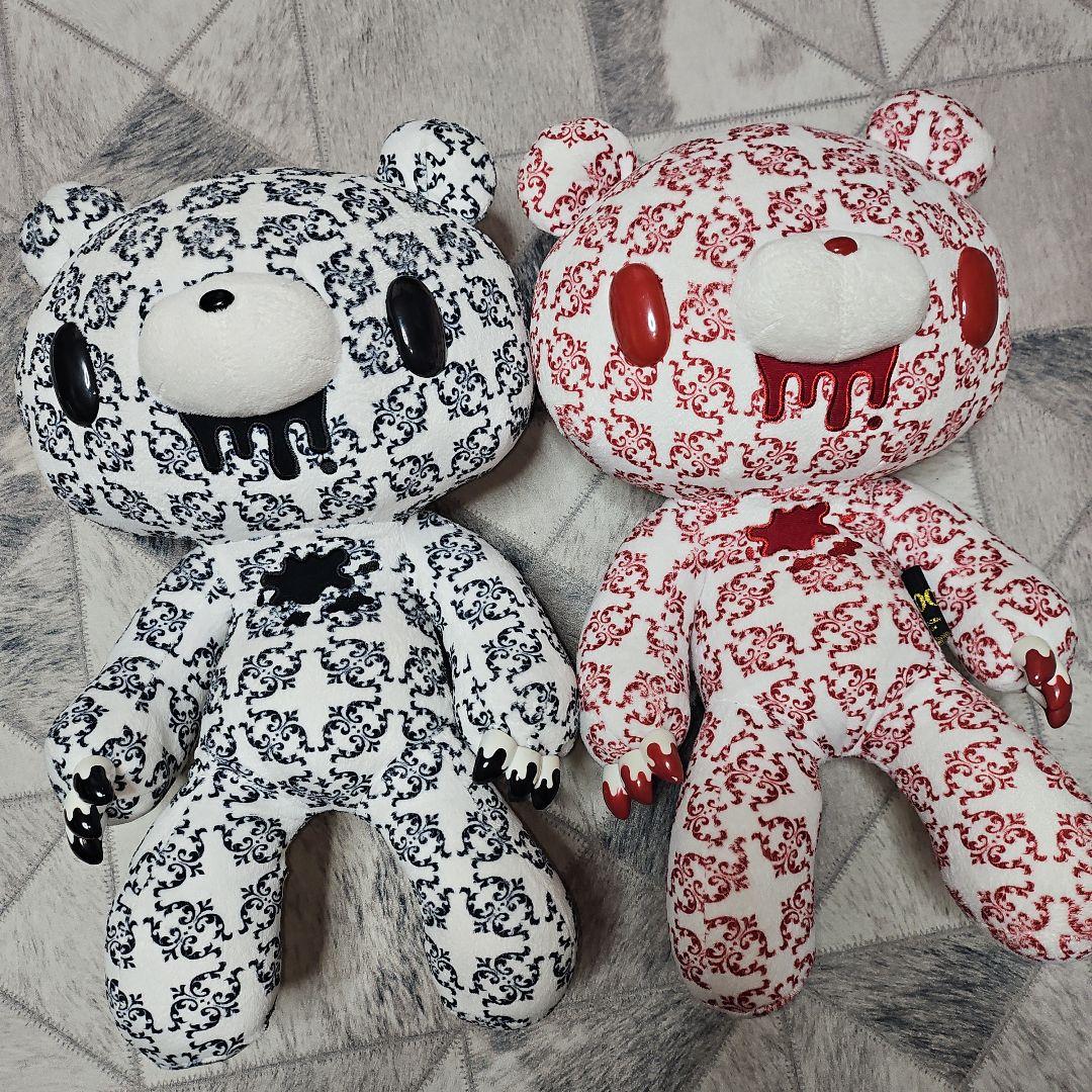 激レア チャックスGP 特大グル～ミ～ ぬいぐるみ ダマス柄 ブラック レッド