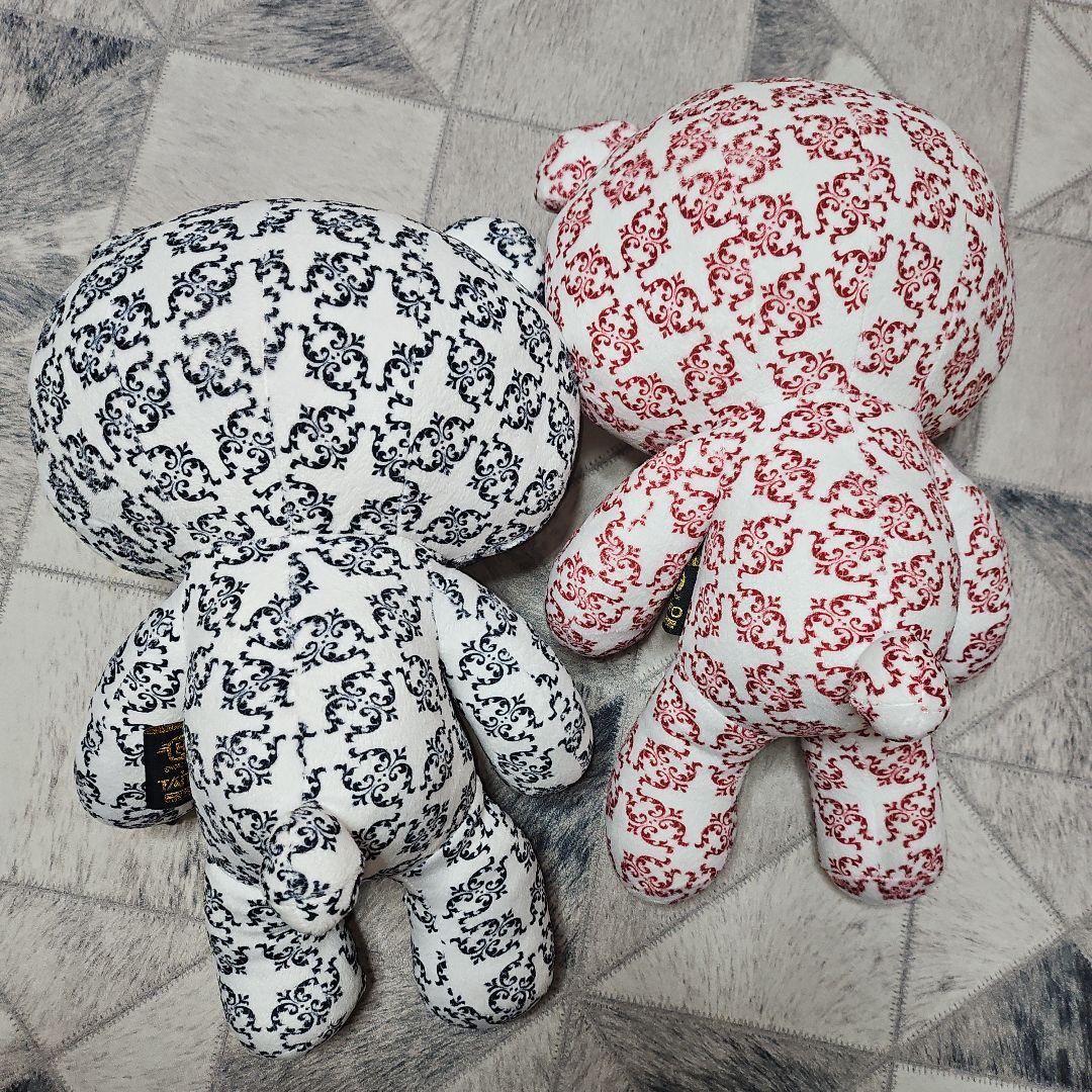 激レア チャックスGP 特大グル～ミ～ ぬいぐるみ ダマス柄 ブラック レッド