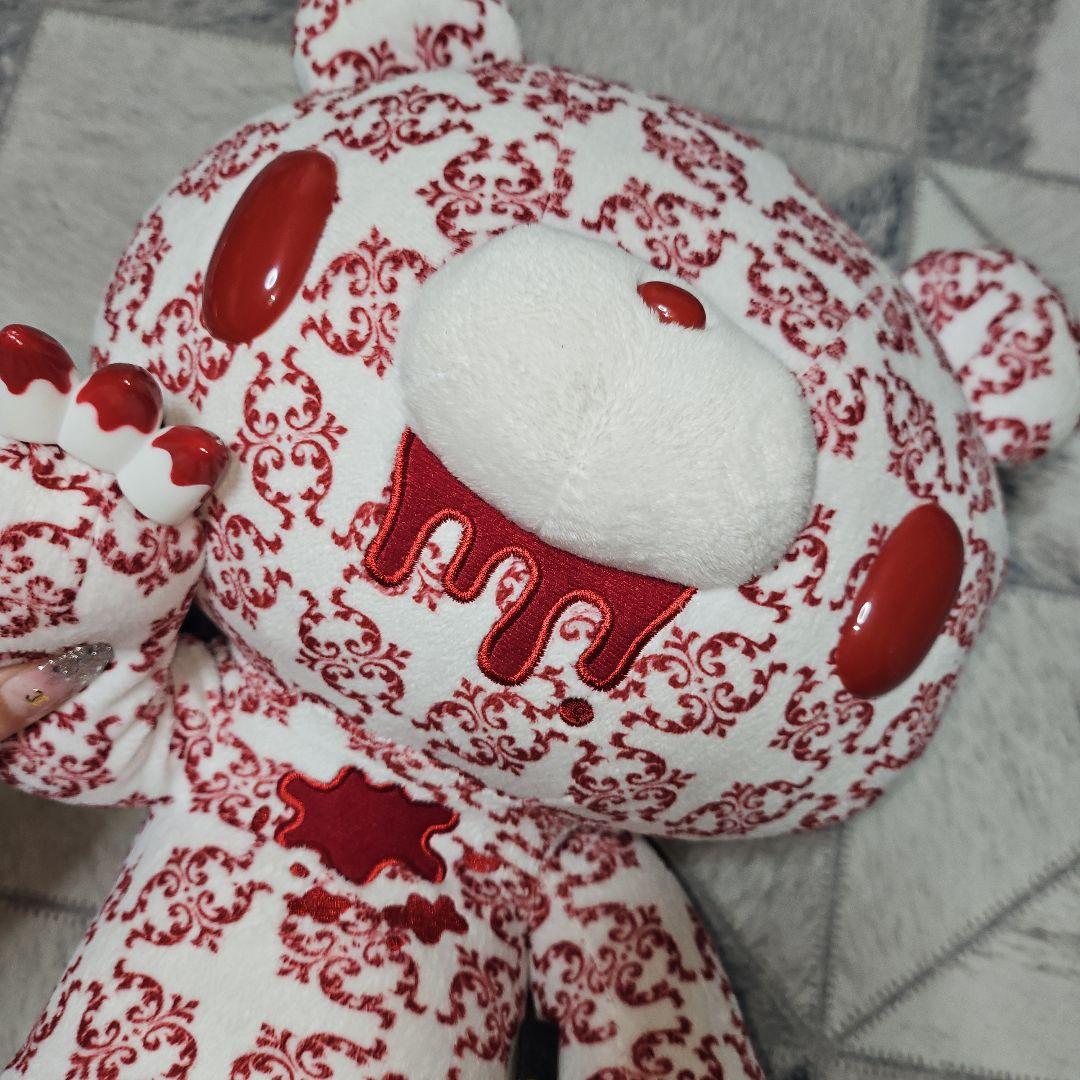 激レア チャックスGP 特大グル～ミ～ ぬいぐるみ ダマス柄 ブラック レッド