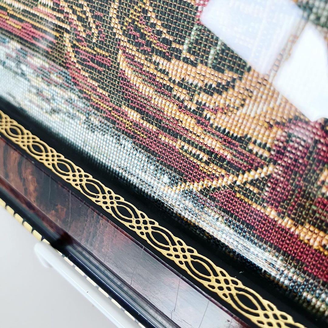 刺繍　インテリアトレイ　イタリア　ビンテージ雑貨　ブロカント　蚤の市　古道具