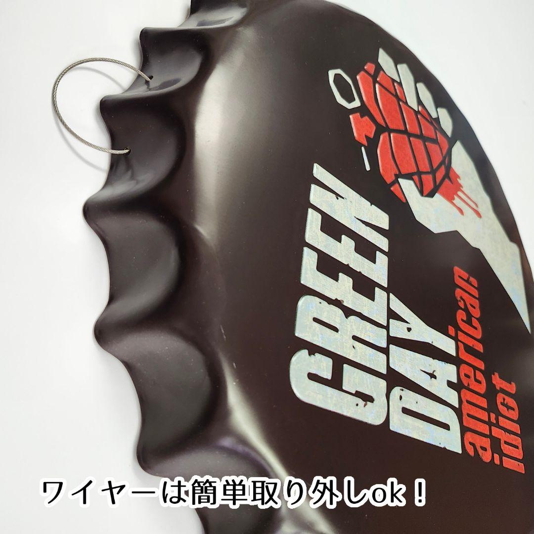 1点限り！金属看板】グリーンデイ american idiot★ブリキ看板グッズ