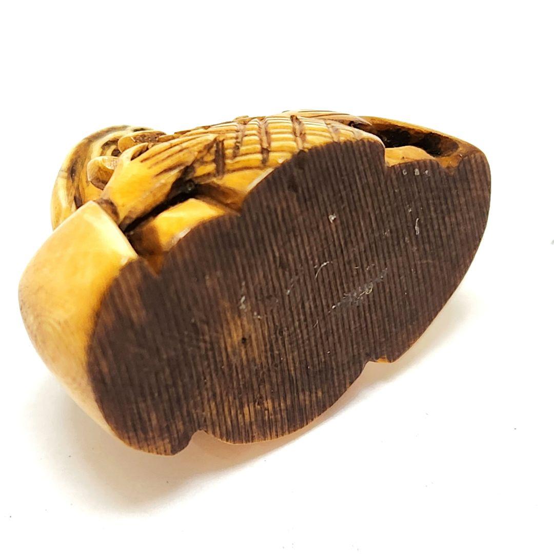 No.6 天然素材 時代物 根付け 提物 総重量21.6g