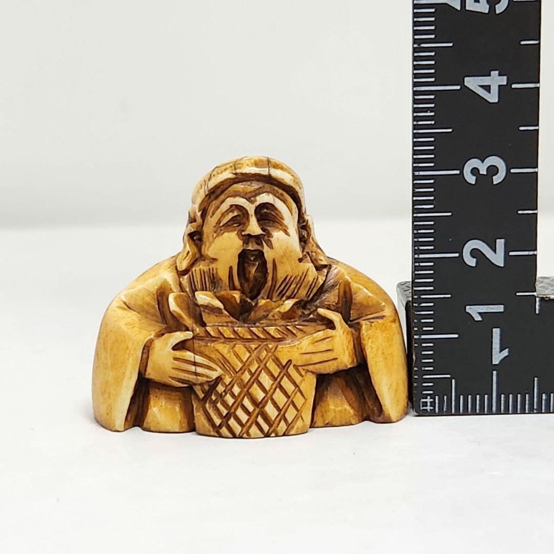 No.6 天然素材 時代物 根付け 提物 総重量21.6g