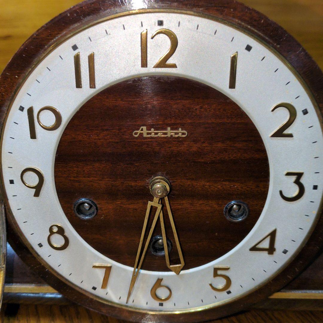 アイチ　ウエストミンスターチャイム　日の出型振り子　置き時計