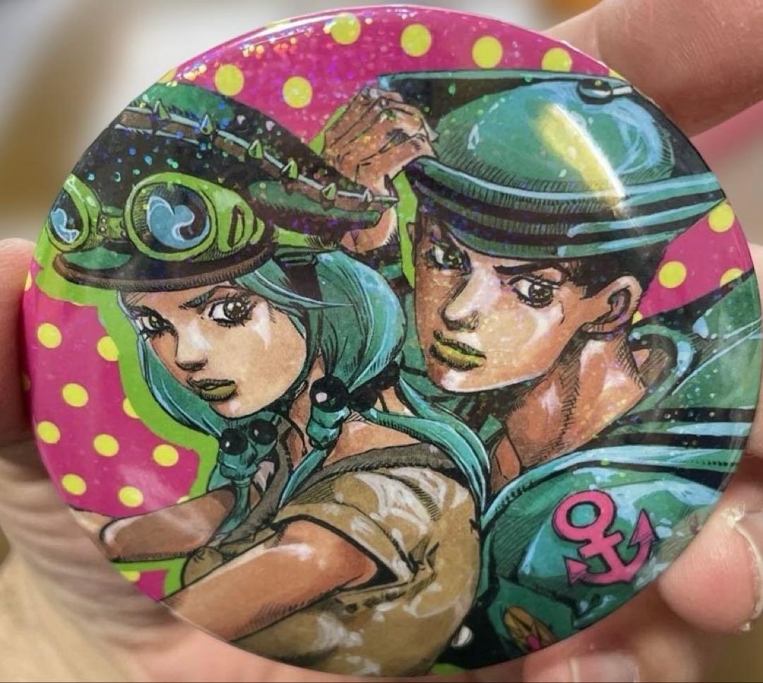 ジョジョ展 缶バッジ　東方定助＆広瀬康穂　レア