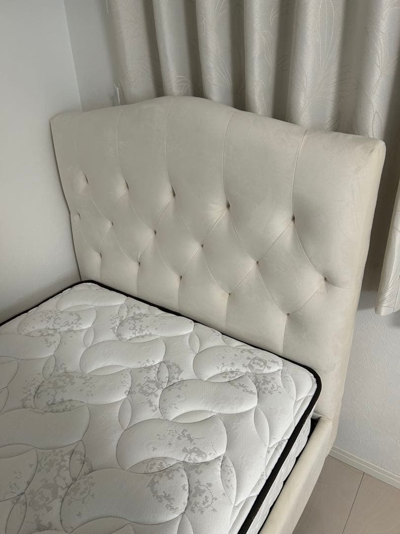 Francfranc ブリッサ ベッド ディンプル シングル ホワイト