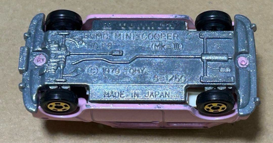 訳あり トミカ ミニクーパー クリヤマ模型 タミヤ ピンク