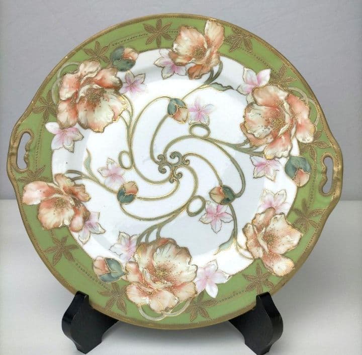 希少★オールドノリタケ 7点セット ケシ絵 金彩点盛り皿