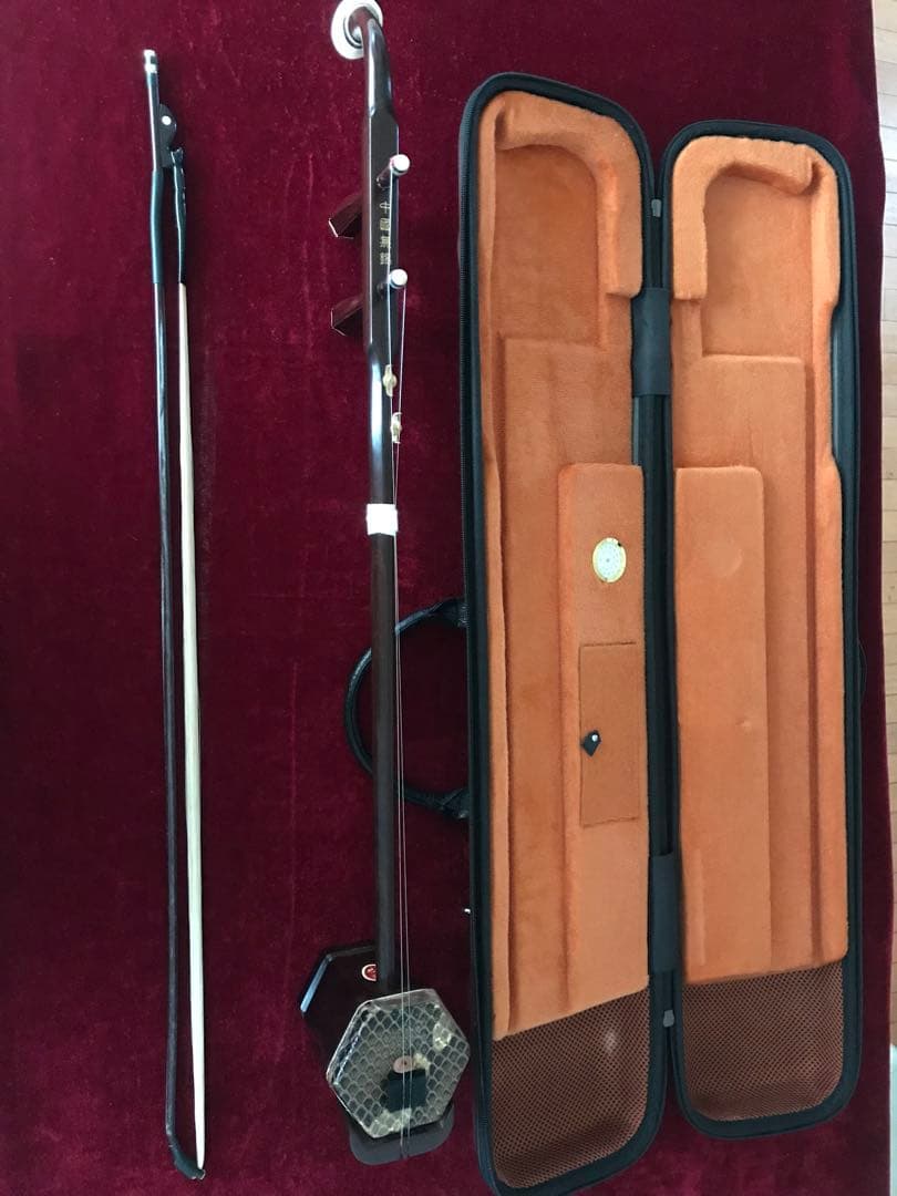 格安・二胡★上級紅木★錦蛇皮★古月琴坊★十年保証★必需品揃い★初心者・中級者用