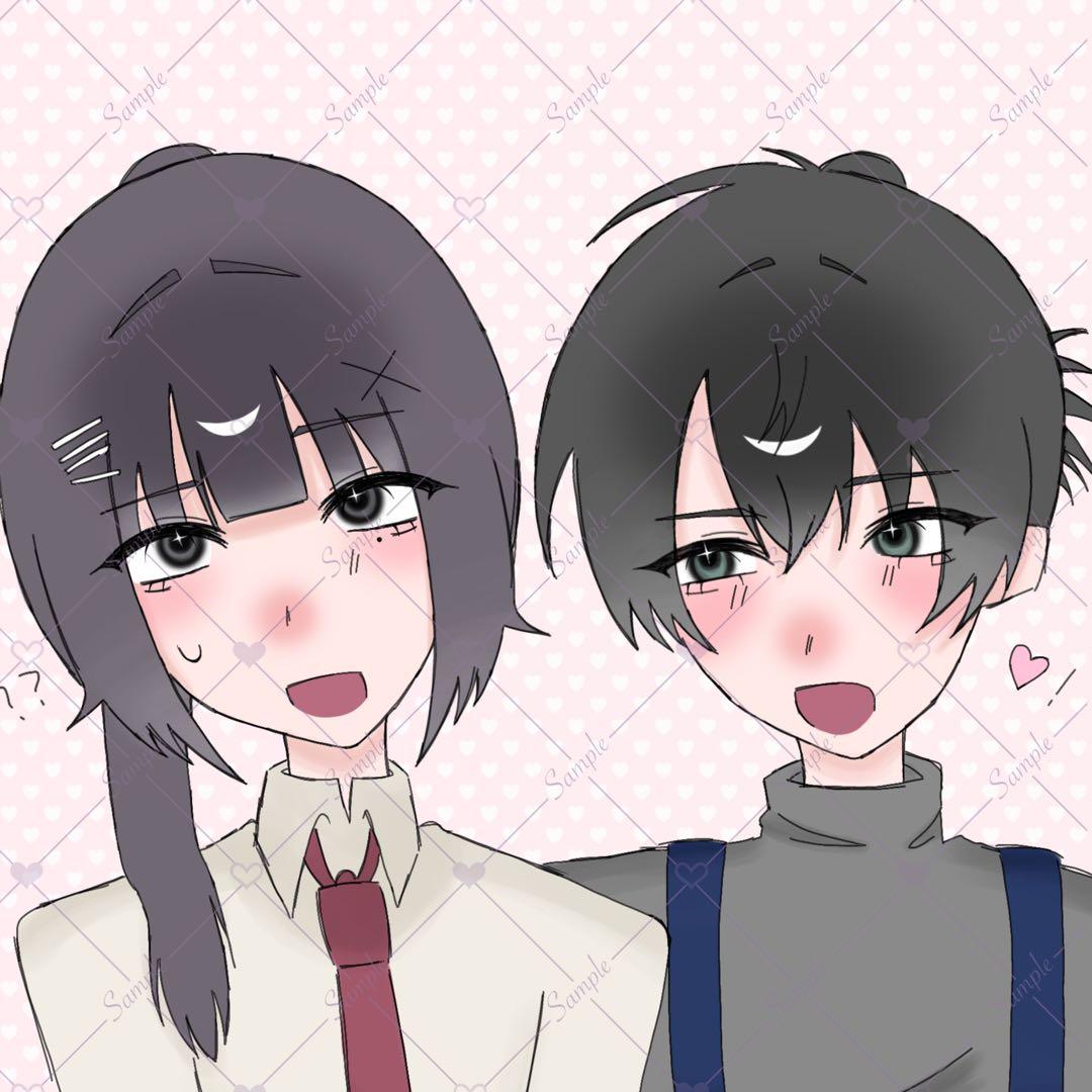 簡易 夢♡絵依頼 イラスト♡依頼 オリキャラ ポストカード