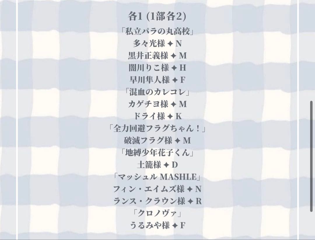 簡易 夢♡絵依頼 イラスト♡依頼 オリキャラ ポストカード