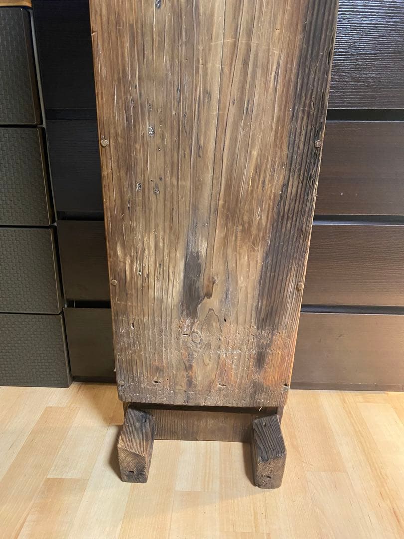 【弦張替済】船の古材で作られた短琴 122cm 一点物 和楽器 演奏可能