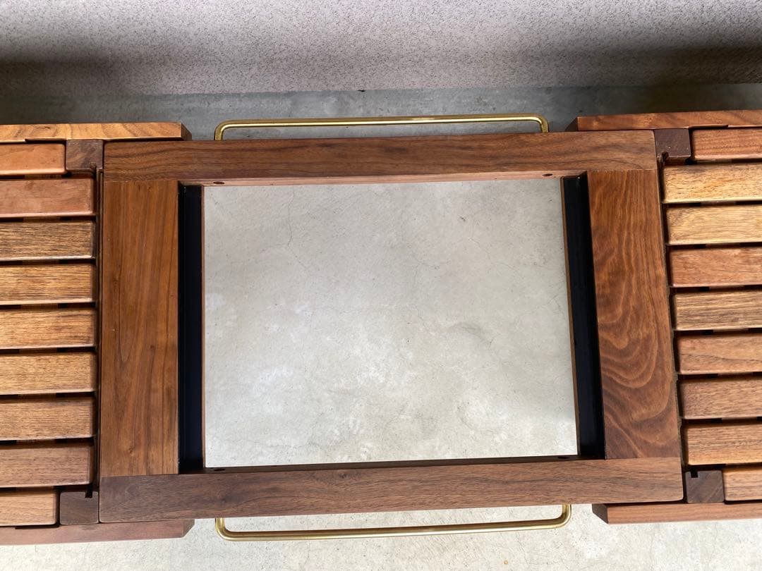 ikiki シェルコンMウォルナット ソリッドトップパネル　各2バーナーテーブル