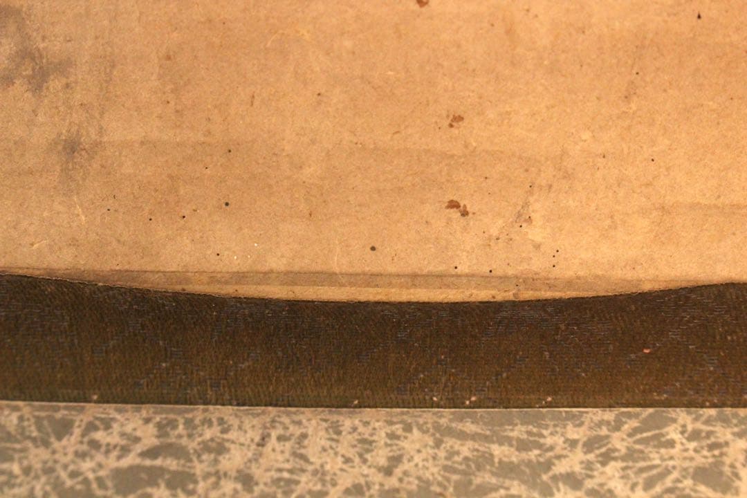 No5664 掛軸　在名　金峨　山水画賛　紙本　共箱　水墨山水　日本画　送料無料