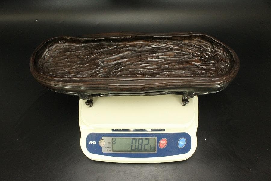 霊璧石 唐木台 鑑賞石 盆石 姿石 中国美術(ZE776)