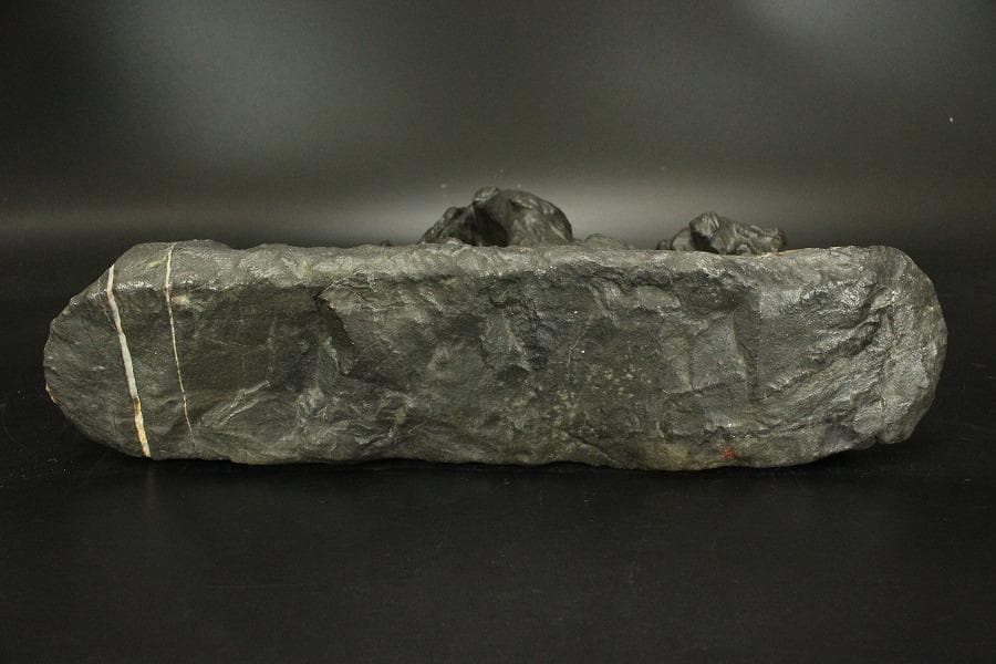 霊璧石 唐木台 鑑賞石 盆石 姿石 中国美術(ZE776)