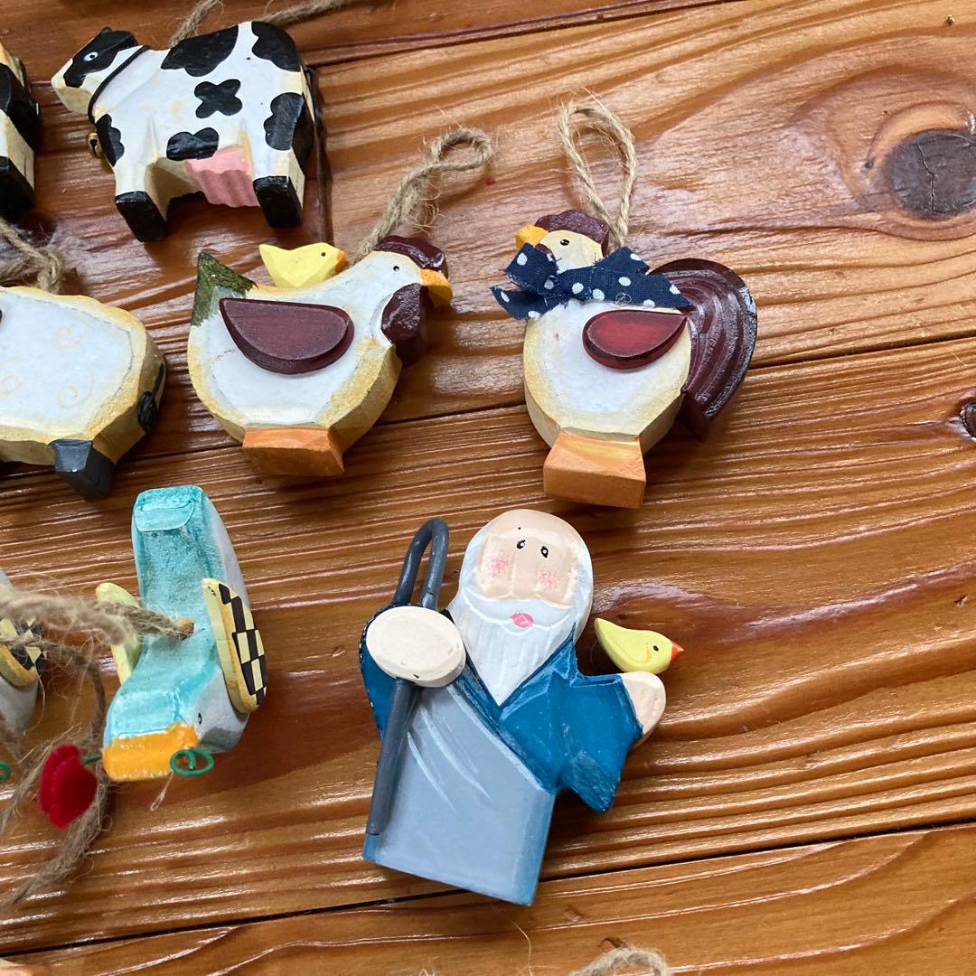 【希少】ノアの方舟　動物　クリスマス飾り　置物　テーブルピース